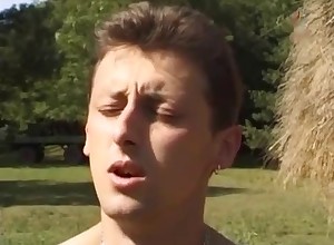 Outdoors fucking for zoophiles and a goat